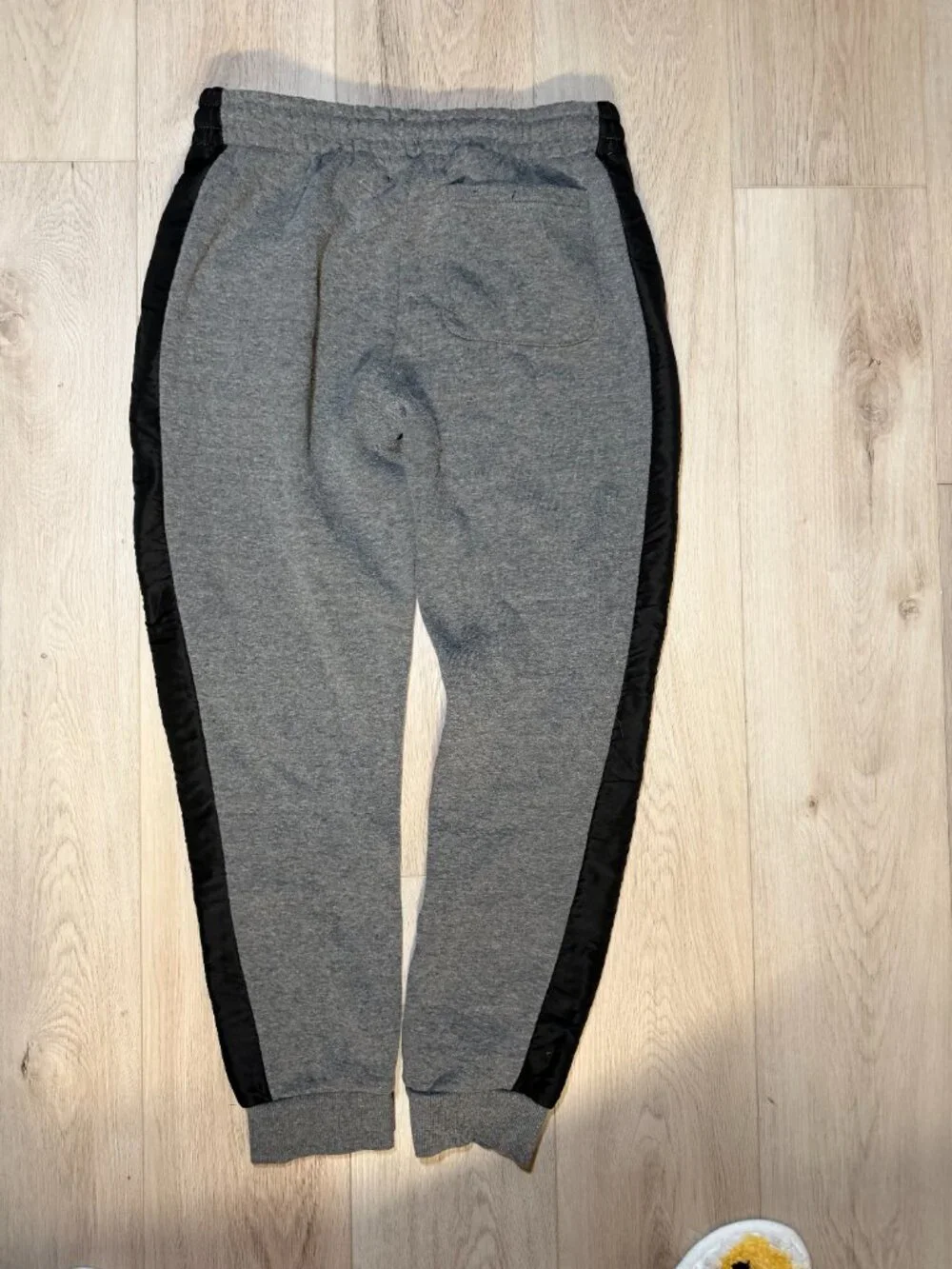 Grey Joggers with Black Side Stripes Size Large – Casual Athleisure Pants